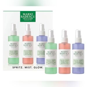 Mario Badescu Facial Spray Trio Set Cucumber, Rose, Lavender